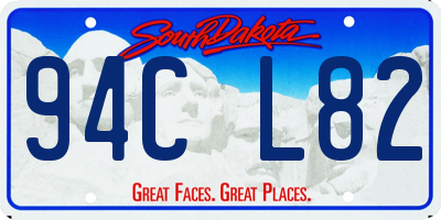 SD license plate 94CL82