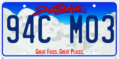 SD license plate 94CM03