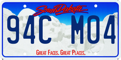 SD license plate 94CM04