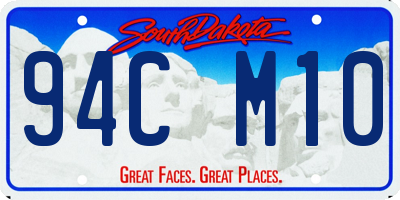 SD license plate 94CM10