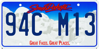 SD license plate 94CM13