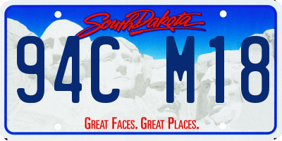 SD license plate 94CM18