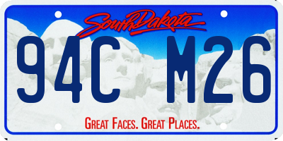 SD license plate 94CM26