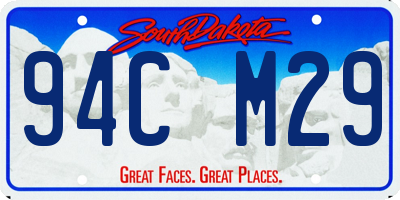 SD license plate 94CM29