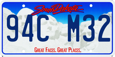 SD license plate 94CM32