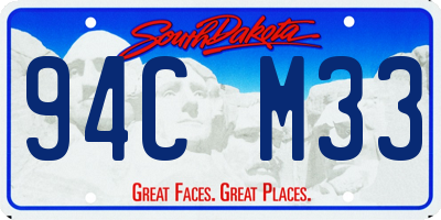 SD license plate 94CM33