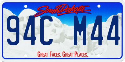 SD license plate 94CM44