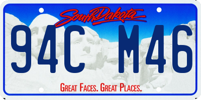 SD license plate 94CM46