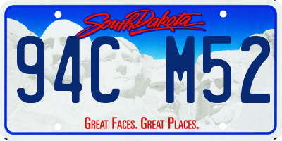 SD license plate 94CM52