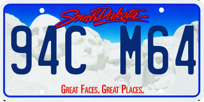 SD license plate 94CM64