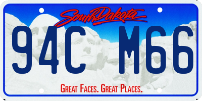 SD license plate 94CM66