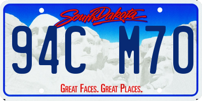 SD license plate 94CM70