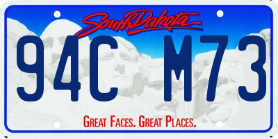 SD license plate 94CM73