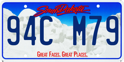 SD license plate 94CM79