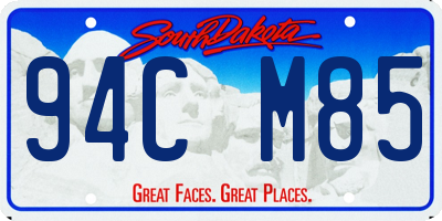 SD license plate 94CM85