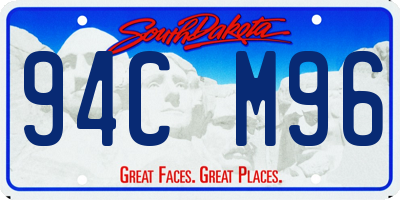 SD license plate 94CM96