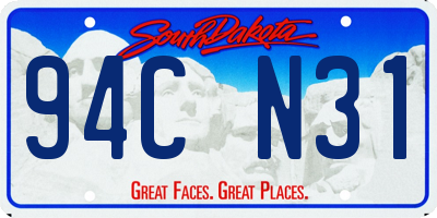 SD license plate 94CN31