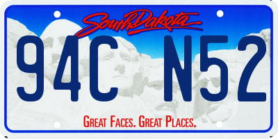 SD license plate 94CN52