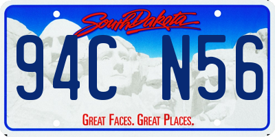 SD license plate 94CN56