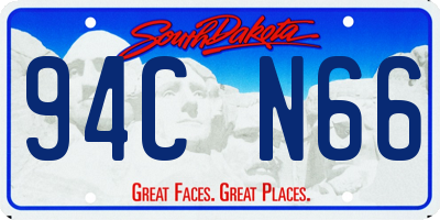 SD license plate 94CN66