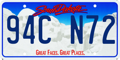 SD license plate 94CN72