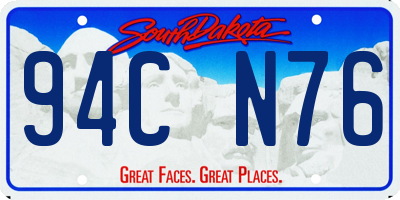 SD license plate 94CN76