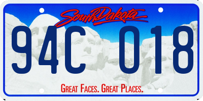 SD license plate 94CO18
