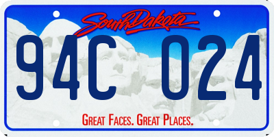 SD license plate 94CO24