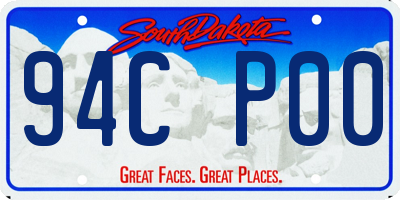 SD license plate 94CP00