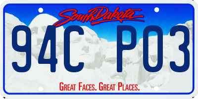 SD license plate 94CP03