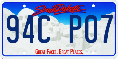 SD license plate 94CP07