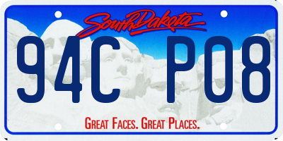 SD license plate 94CP08