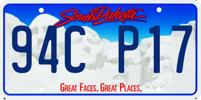 SD license plate 94CP17