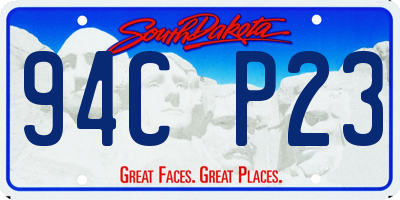 SD license plate 94CP23