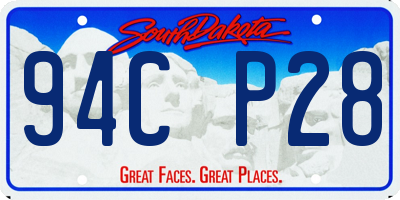 SD license plate 94CP28