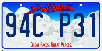 SD license plate 94CP31