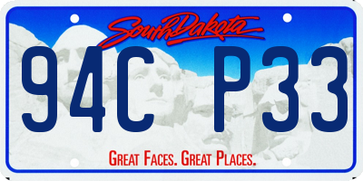 SD license plate 94CP33