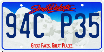 SD license plate 94CP35