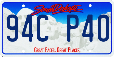 SD license plate 94CP40