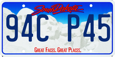 SD license plate 94CP45