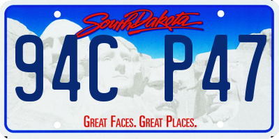 SD license plate 94CP47