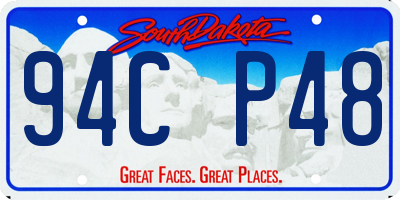 SD license plate 94CP48