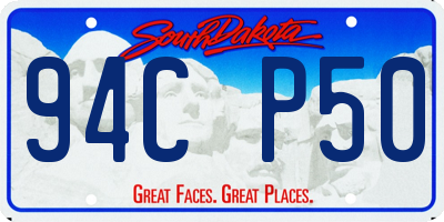 SD license plate 94CP50