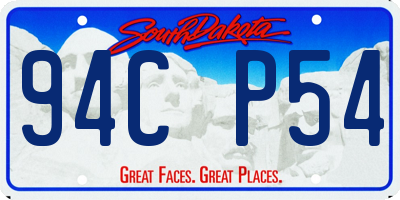 SD license plate 94CP54