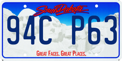 SD license plate 94CP63