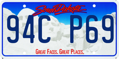 SD license plate 94CP69