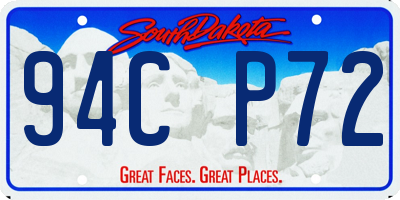SD license plate 94CP72