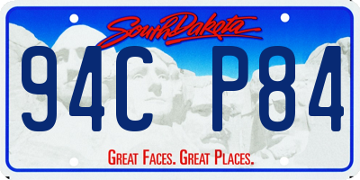 SD license plate 94CP84