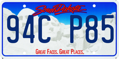 SD license plate 94CP85