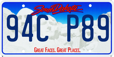 SD license plate 94CP89